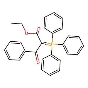 Ethyl 3-oxo-3-phenyl-2-(triphenyl-lambda~5~-phosphanylidene)propanoate structure