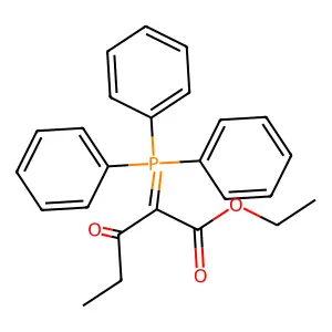Ethyl 3-oxo-2-(triphenyl-lambda~5~-phosphanylidene)pentanoate structure