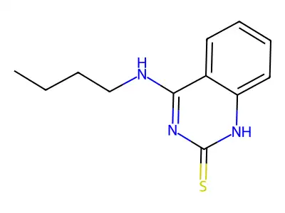 4-(butylamino)quinazoline-2(1H)-thione structure