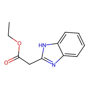 ethyl 2-(1H-1,3-benzodiazol-2-yl)acetate structure