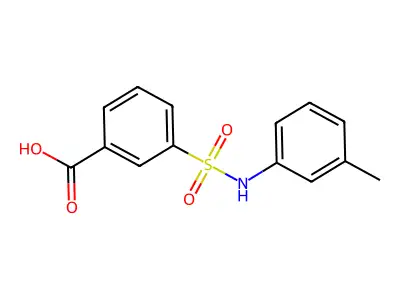 3-[(3-Methylphenyl)sulfamoyl]benzoic acid structure
