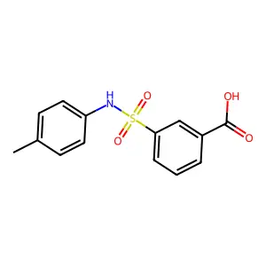 3-[(4-Methylphenyl)sulfamoyl]benzoic acid structure