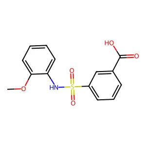 3-[(2-Methoxyphenyl)sulfamoyl]benzoic acid structure