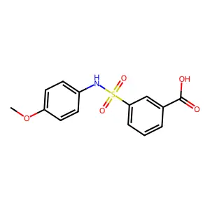 3-[(4-Methoxyphenyl)sulfamoyl]benzoic acid structure