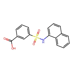 3-[(1-Naphthalenylamino)sulfonyl]benzoic acid structure