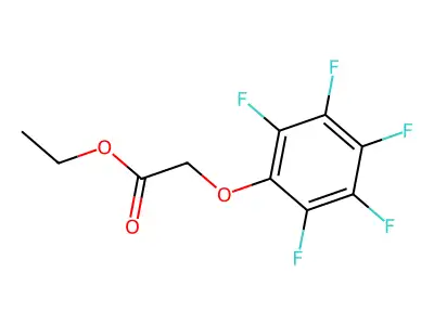 Ethyl (pentafluorophenoxy)acetate structure