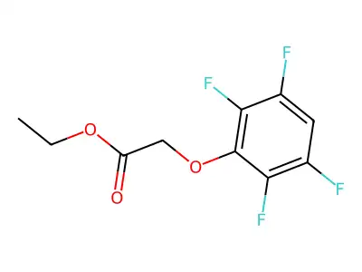 Ethyl 2-(2,3,5,6-tetrafluorophenoxy)acetate structure