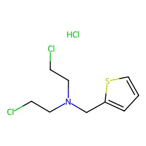 2-Thenylamine, N,N-bis(2-chloroethyl)-, hydrochloride structure