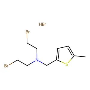 2-Thenylamine, N,N-bis(2-bromoethyl)-5-methyl-, hydrobromide structure
