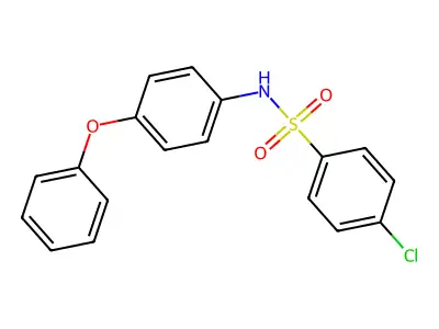 4-chloro-N-(4-phenoxyphenyl)benzenesulfonamide structure