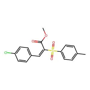 methyl (E)-3-(4-chlorophenyl)-2-[(4-methylphenyl)sulfonyl]-2-propenoate structure