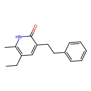 5-Ethyl-6-methyl-3-phenethyl-1H-pyridin-2-one structure