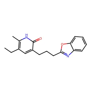 3-[3-(Benzoxazol-2-yl)propyl]-5-ethyl-6-methylpyridin-2(1H)-one structure