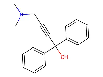 4-(Dimethylamino)-1,1-diphenylbut-2-yn-1-ol structure