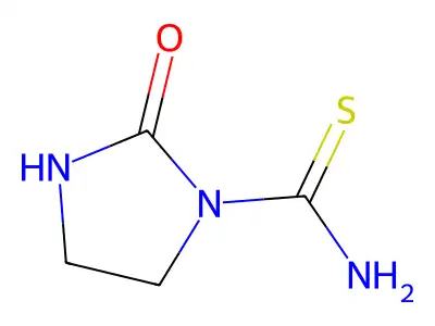1-Thiocarbamoyl-2-imidazolidinone structure