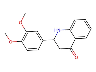 2-(3,4-Dimethoxyphenyl)-2,3-dihydroquinolin-4(1H)-one structure