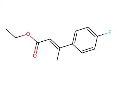 Ethyl 3-(4-fluorophenyl)-2-butenoate structure