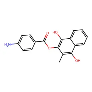 Aminaphthone structure