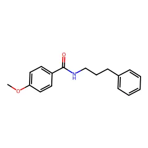 4-methoxy-N-(3-phenylpropyl)benzamide structure