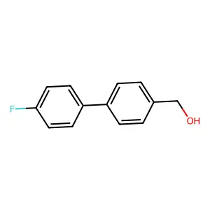 [4-(4-Fluorophenyl)phenyl]methanol structure