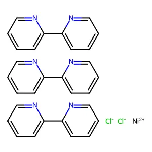 Tris(bipyridine)nickel(II) hydrochloride structure