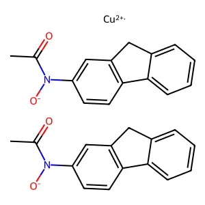 2-N-Hydroxyfluorenylacetamide, cupric chelate structure
