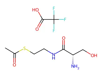 N-Serinyl-S-acetylcysteamine trifluoroacetate structure