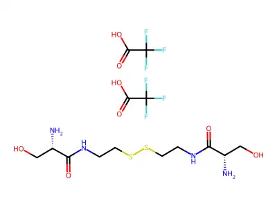 N,N'-Bis(serinyl)cystamine bis(trifluoroacetate) structure
