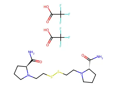 N,N'-Bis(prolyl)cystamine bis(trifluoroacetate) structure