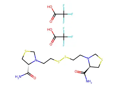 N,N'-Bis(thiazolidine-4 carboxylic acid)cystamine bis(trifluoroacetate) structure