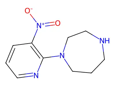 1-(3-Nitropyridin-2-yl)-1,4-diazepane structure