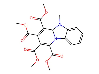 ME-Benzo(4,5)imidazo(1,2-A)pyridine-1,2,3,4-tetracarboxylic acid tetra-ME ester structure