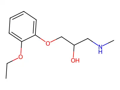 1-(2-Ethoxy-phenoxy)-3-methylamino-propan-2-ol structure