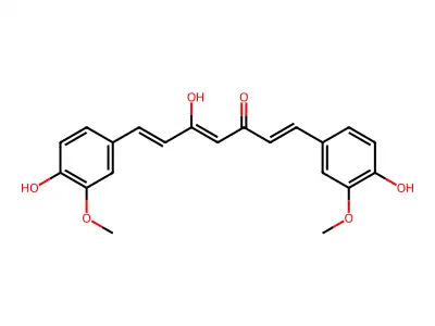 (1E,4Z,6E)-5-hydroxy-1,7-bis(4-hydroxy-3-methoxyphenyl)hepta-1,4,6-trien-3-one structure