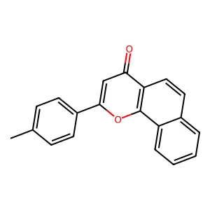 2-(4-Methylphenyl)-4H-naphtho(1,2-b)pyran-4-one structure