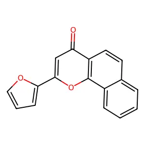 2-(2-Furanyl)-4H-naphtho(1,2-b)pyran-4-one structure