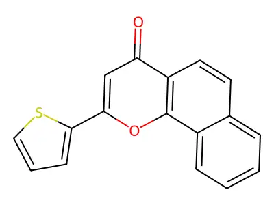 2-Thiophen-2-yl-benzo[h]chromen-4-one structure