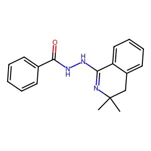 N'-(3,3-dimethyl-3,4-dihydroisoquinolin-1-yl)benzohydrazide structure