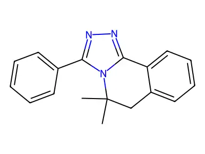 1,2,4-Triazolo[3,4-a]isoquinoline, 5,6-dihydro-5,5-dimethyl-3-phenyl- structure