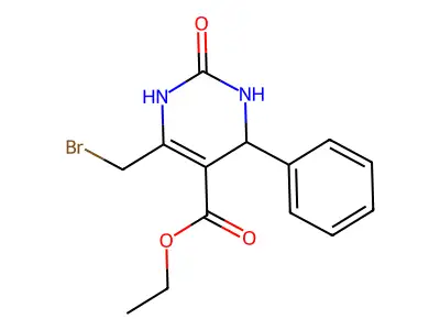 Ethyl 6-(bromomethyl)-2-oxo-4-phenyl-1,2,3,4-tetrahydropyrimidine-5-carboxylate structure