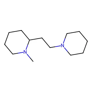 1-Methyl-2-[2-(1-piperidinyl)ethyl]piperidine structure