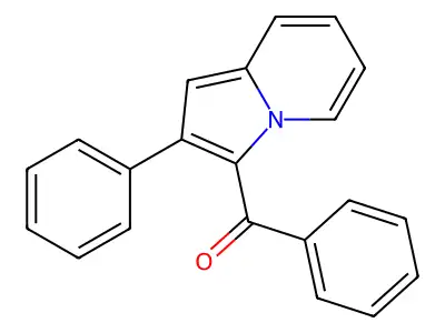 Methanone, phenyl(2-phenyl-3-indolizinyl)- structure
