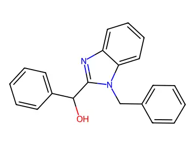 alpha-Phenyl-1-(phenylmethyl)-1H-benzimidazole-2-methanol structure