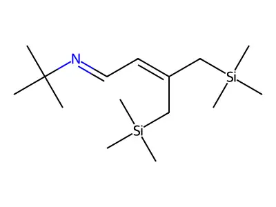 N-tert-butyl-4-trimethylsilyl-3-(trimethylsilylmethyl)but-2-en-1-imine structure