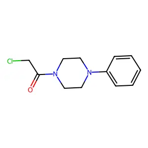 2-Chloro-1-(4-phenylpiperazin-1-yl)ethanone structure