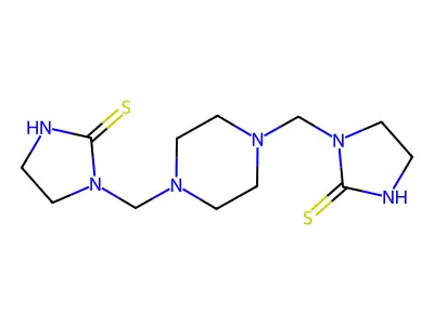 2-Imidazolidinethione, 1,1'-(1,4-piperazinediylbis(methylene))bis- structure