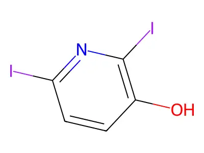 2,6-Diiodopyridin-3-ol structure