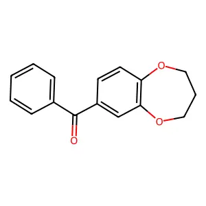 3,4-dihydro-2H-1,5-benzodioxepin-7-yl(phenyl)methanone structure