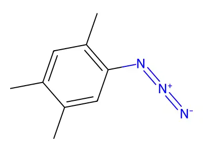 2,4,5-Trimethylphenyl azide structure