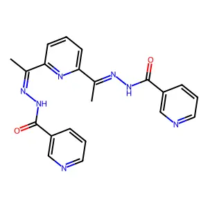 2,6-Diacetylpyridine bis(nicotinoylhydrazone) structure